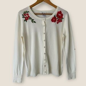 Estrna Jane Floral Embroidered Cardigan
